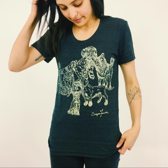 Salgado Fenwick Tops - Puppy party tee - Salgado Fenwick 🇨🇦